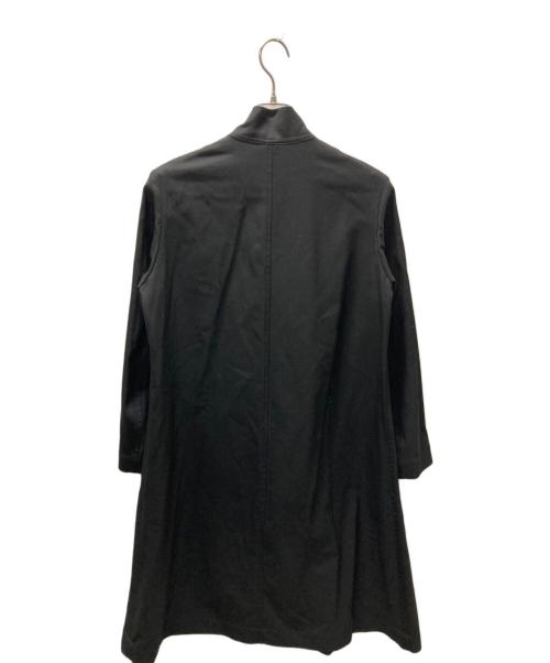 GROUND Y（グラウンドワイ）GROUND Y (グラウンドワイ) ウールギャバジンスタンドカラーコート ブラック サイズ:１の古着・服飾アイテム
