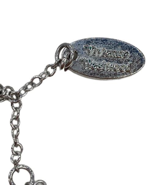 Vivienne Westwood（ヴィヴィアンウエストウッド）Vivienne Westwood (ヴィヴィアンウエストウッド) エナメルオーブネックレス シルバー×ピンクの古着・服飾アイテム