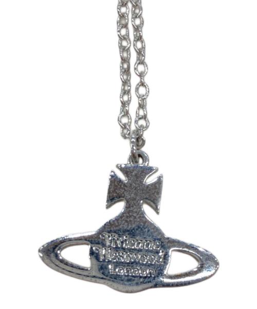 Vivienne Westwood（ヴィヴィアンウエストウッド）Vivienne Westwood (ヴィヴィアンウエストウッド) エナメルオーブネックレス シルバー×ピンクの古着・服飾アイテム