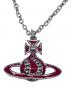 Vivienne Westwood (ヴィヴィアンウエストウッド) エナメルオーブネックレス シルバー×ピンク：9000円