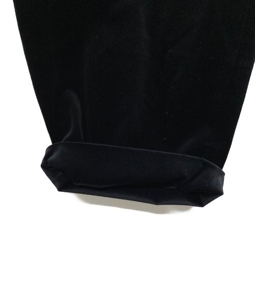EDIFICE（エディフィス）EDIFICE (エディフィス) E.PONTOGLIO VELVET バギー パンツ ブラック サイズ:Lの古着・服飾アイテム
