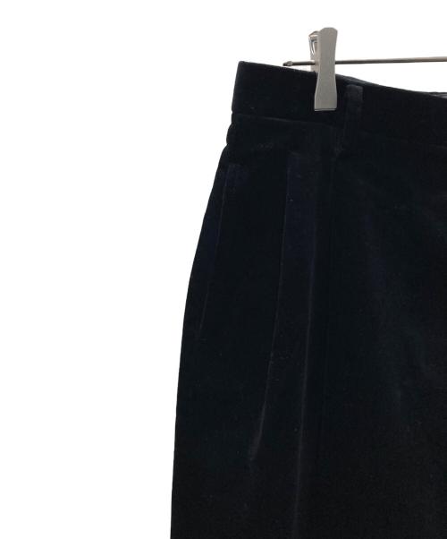 EDIFICE（エディフィス）EDIFICE (エディフィス) E.PONTOGLIO VELVET バギー パンツ ブラック サイズ:Lの古着・服飾アイテム
