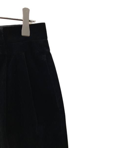 EDIFICE（エディフィス）EDIFICE (エディフィス) E.PONTOGLIO VELVET バギー パンツ ブラック サイズ:Lの古着・服飾アイテム