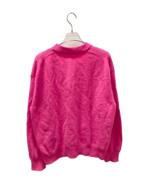 sacai（サカイ）sacai (サカイ) MADSAKI (マドサキ) Embroidery Knit Pullover ピンク サイズ:2の古着・服飾アイテム