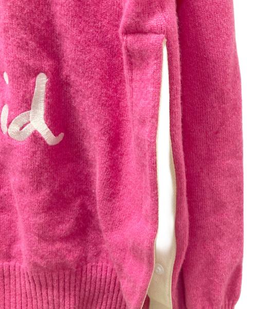 sacai（サカイ）sacai (サカイ) MADSAKI (マドサキ) Embroidery Knit Pullover ピンク サイズ:2の古着・服飾アイテム