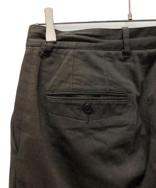 ULTERIOR（アルテリア）ULTERIOR (アルテリア) WASHED VINTAGE TWILL TUCKED PANTS ブラウン サイズ:3の古着・服飾アイテム