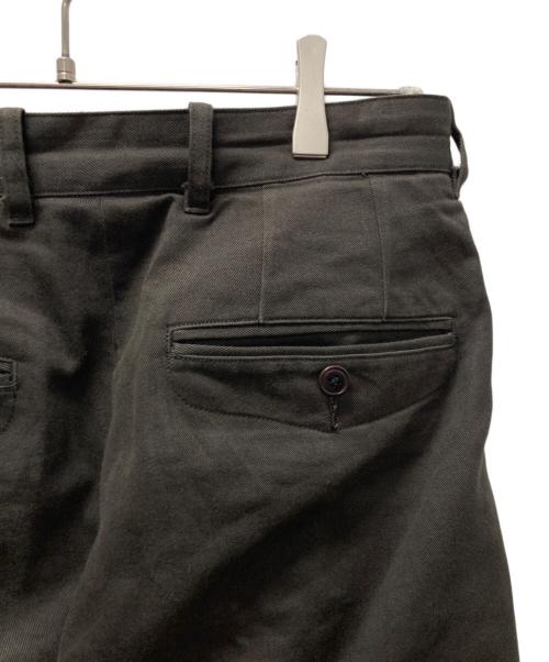 ULTERIOR（アルテリア）ULTERIOR (アルテリア) WASHED VINTAGE TWILL TUCKED PANTS ブラウン サイズ:3の古着・服飾アイテム