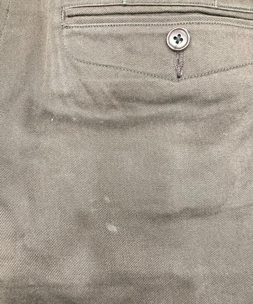 ULTERIOR（アルテリア）ULTERIOR (アルテリア) WASHED VINTAGE TWILL TUCKED PANTS ブラウン サイズ:3の古着・服飾アイテム