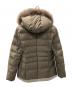 INDIVI (インディヴィ) フーデットファーショートダウンコート カーキ サイズ:40：10000円