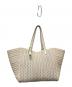 ANYA HINDMARCH (アニヤ・ハインドマーチ) NEESON SQUARE TOTE/ニーソンスクエアトートバッグ ラージ アイボリー：50000円