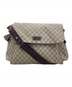 GUCCIグッチ）の古着「GG総柄マザーズバッグ/ショルダーバッグ」｜ベージュ