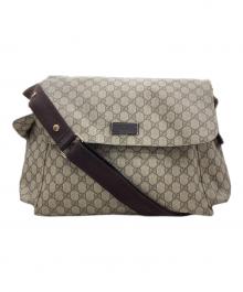 GUCCI（グッチ）の古着「GG総柄マザーズバッグ/ショルダーバッグ」｜ベージュ