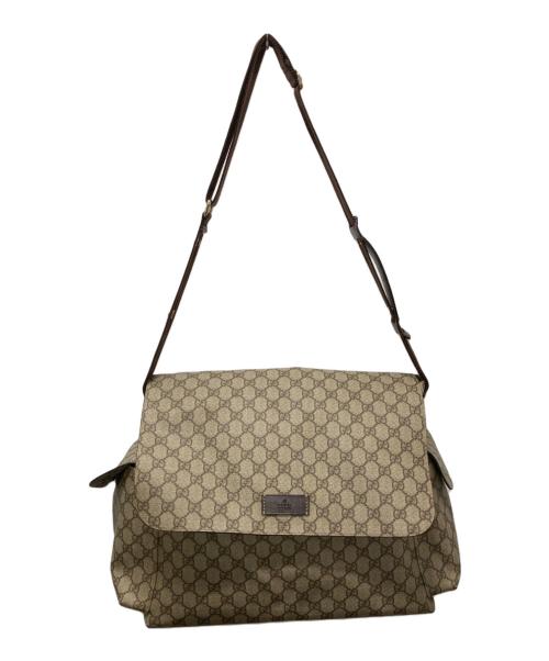 GUCCI（グッチ）GUCCI (グッチ) GG総柄マザーズバッグ/ショルダーバッグ ベージュの古着・服飾アイテム