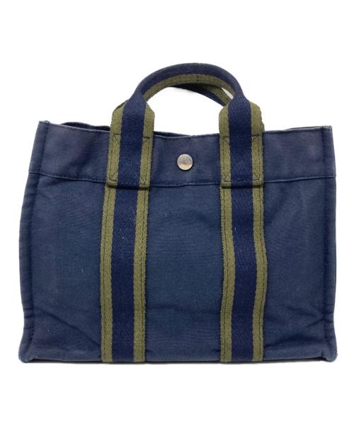 HERMES（エルメス）HERMES (エルメス) フールトゥPM/トートバッグ ネイビーの古着・服飾アイテム