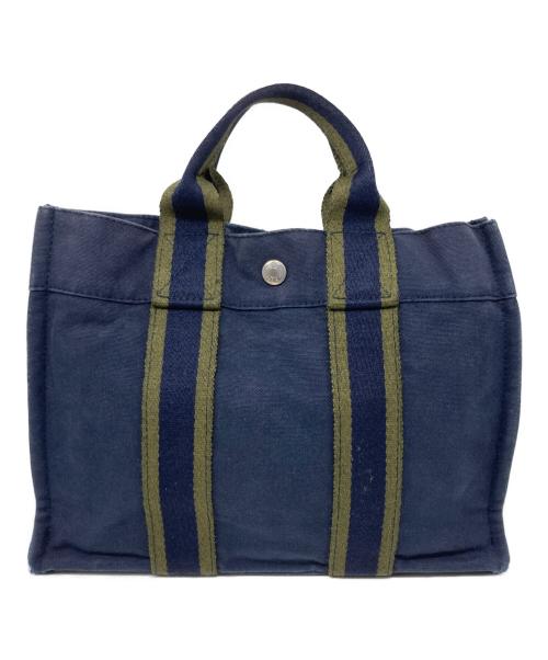 HERMES（エルメス）HERMES (エルメス) フールトゥPM/トートバッグ ネイビーの古着・服飾アイテム