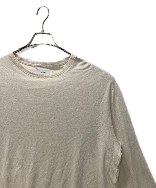MARKA（マーカ）MARKA (マーカ) ROUND HEM CREW NECK/長袖シルクカットソー アイボリー サイズ:2の古着・服飾アイテム