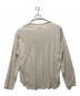 MARKA (マーカ) ROUND HEM CREW NECK/長袖シルクカットソー アイボリー サイズ:2：5000円
