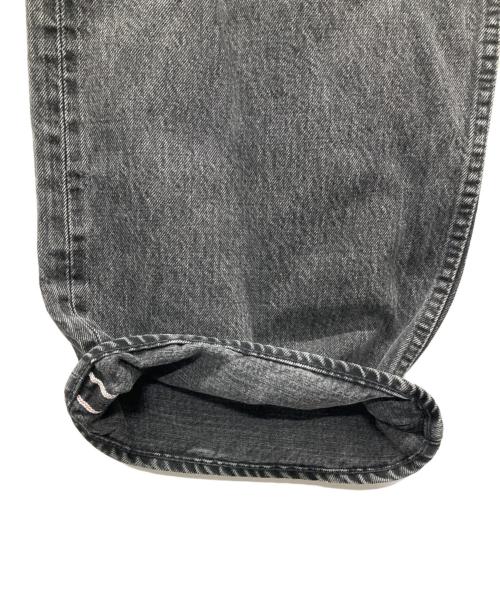 MARKA（マーカ）MARKA (マーカ) SELVEDGE DENIM WIDE LEG JEANS/ブラックデニムパンツ ブラック サイズ:2の古着・服飾アイテム