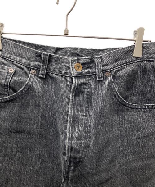 MARKA（マーカ）MARKA (マーカ) SELVEDGE DENIM WIDE LEG JEANS/ブラックデニムパンツ ブラック サイズ:2の古着・服飾アイテム