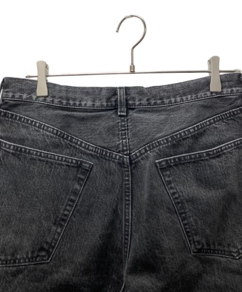 MARKA（マーカ）MARKA (マーカ) SELVEDGE DENIM WIDE LEG JEANS/ブラックデニムパンツ ブラック サイズ:2の古着・服飾アイテム