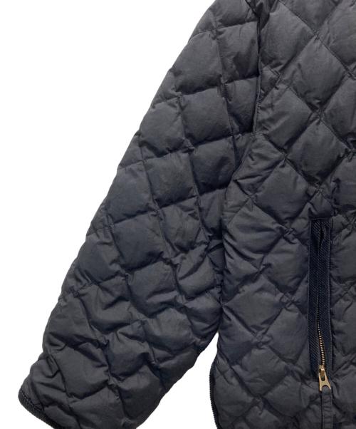 Gymphlex（ジムフレックス）Gymphlex (ジムフレックス) ダイヤキルトダウン Vネック カラーレスジャケット ブラック サイズ:14の古着・服飾アイテム