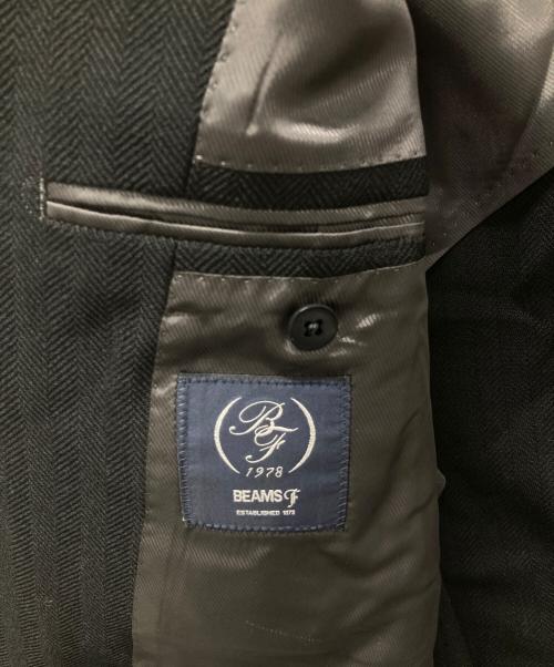 BEAMS F（ビームスエフ）BEAMS F (ビームスエフ) CANONICO ヘリンボーン ジャケット ブラック サイズ:48/8R 未使用品の古着・服飾アイテム