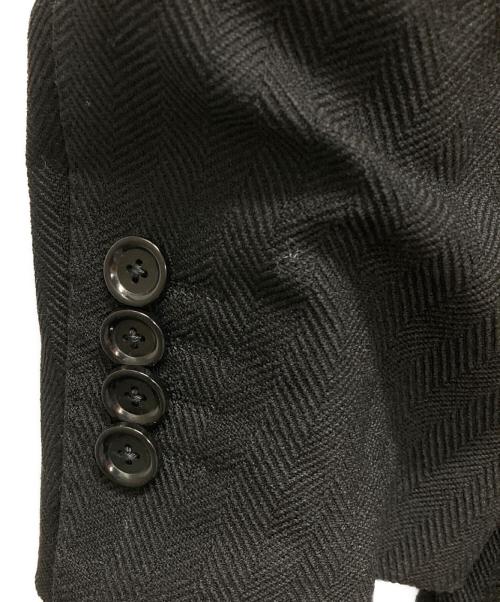 BEAMS F（ビームスエフ）BEAMS F (ビームスエフ) CANONICO ヘリンボーン ジャケット ブラック サイズ:48/8R 未使用品の古着・服飾アイテム