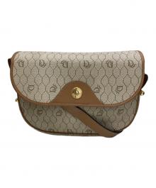 Christian Dior（クリスチャン ディオール）の古着「ハニカム柄ショルダーバッグ」｜ブラウン