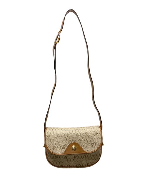 Christian Dior（クリスチャン ディオール）Christian Dior (クリスチャン ディオール) ハニカム柄ショルダーバッグ ブラウンの古着・服飾アイテム