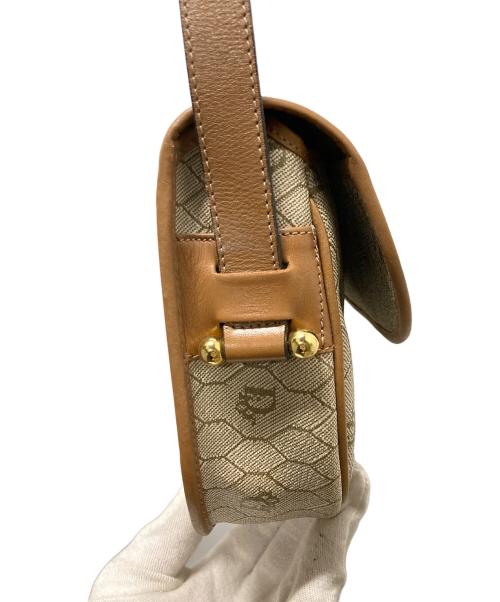 Christian Dior（クリスチャン ディオール）Christian Dior (クリスチャン ディオール) ハニカム柄ショルダーバッグ ブラウンの古着・服飾アイテム