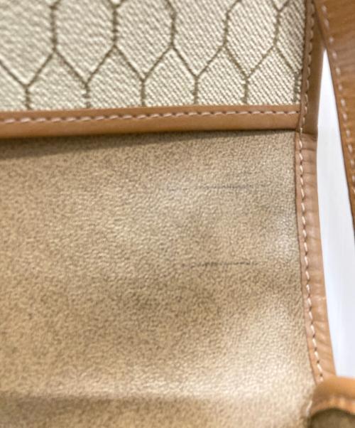Christian Dior（クリスチャン ディオール）Christian Dior (クリスチャン ディオール) ハニカム柄ショルダーバッグ ブラウンの古着・服飾アイテム