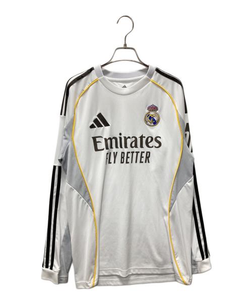 adidas（アディダス）adidas (アディダス) 25/26 長袖ホームユニフォーム ホワイト サイズ:Lの古着・服飾アイテム