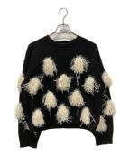 PRANK PROJECTプランクプロジェクト）の古着「Pom-Pom Knit」｜ブラック