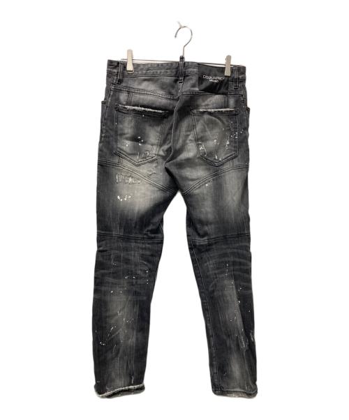 DSQUARED2（ディースクエアード）DSQUARED2 (ディースクエアード) ダメージ加工デニムパンツ グレー サイズ:Mの古着・服飾アイテム