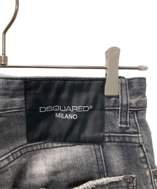 DSQUARED2（ディースクエアード）DSQUARED2 (ディースクエアード) ダメージ加工デニムパンツ グレー サイズ:Mの古着・服飾アイテム