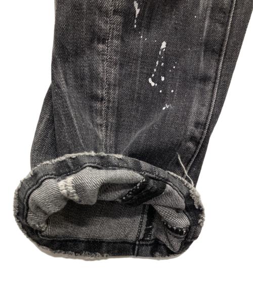 DSQUARED2（ディースクエアード）DSQUARED2 (ディースクエアード) ダメージ加工デニムパンツ グレー サイズ:Mの古着・服飾アイテム