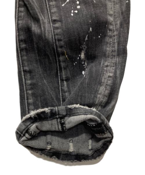 DSQUARED2（ディースクエアード）DSQUARED2 (ディースクエアード) ダメージ加工デニムパンツ グレー サイズ:Mの古着・服飾アイテム