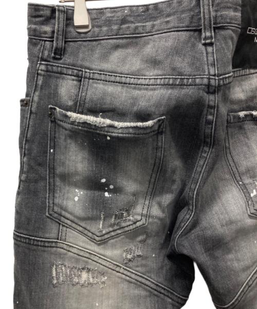 DSQUARED2（ディースクエアード）DSQUARED2 (ディースクエアード) ダメージ加工デニムパンツ グレー サイズ:Mの古着・服飾アイテム