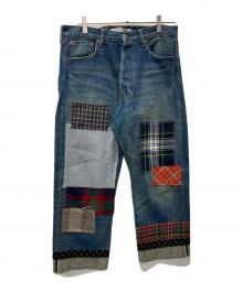 JUNYA WATANABE COMME des GARCONS（(ジュンヤワタナベ コムデギャルソン）の古着「パッチワークデニムパンツ」｜インディゴ