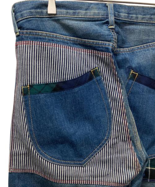 JUNYA WATANABE COMME des GARCONS（(ジュンヤワタナベ コムデギャルソン）JUNYA WATANABE COMME des GARCONS ((ジュンヤワタナベ コムデギャルソン) パッチワークデニムパンツ インディゴ サイズ:Sの古着・服飾アイテム