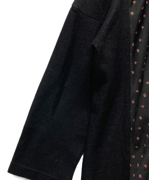 JUNYA WATANABE COMME des GARCONS（(ジュンヤワタナベ コムデギャルソン）JUNYA WATANABE COMME des GARCONS ((ジュンヤワタナベ コムデギャルソン) パッチワーク 長袖 クルーネック カットソー ブラック サイズ:Sの古着・服飾アイテム