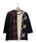 JUNYA WATANABE COMME des GARCONS（(ジュンヤワタナベ コムデギャルソン）の古着「パッチワーク 長袖 クルーネック カットソー」｜ブラック