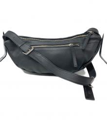 TIDE WAY×WOODY HOUSE（タイドウェイ）の古着「レザーショルダーバッグ」｜ブラック