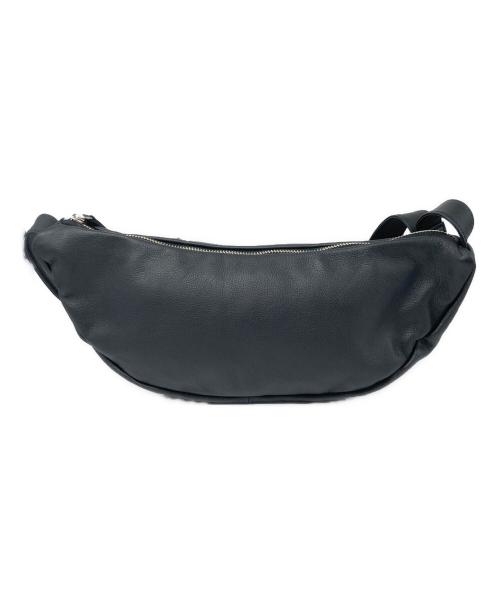 TIDE WAY（タイドウェイ）TIDE WAY (タイドウェイ) WOODY HOUSE レザーショルダーバッグ ブラックの古着・服飾アイテム