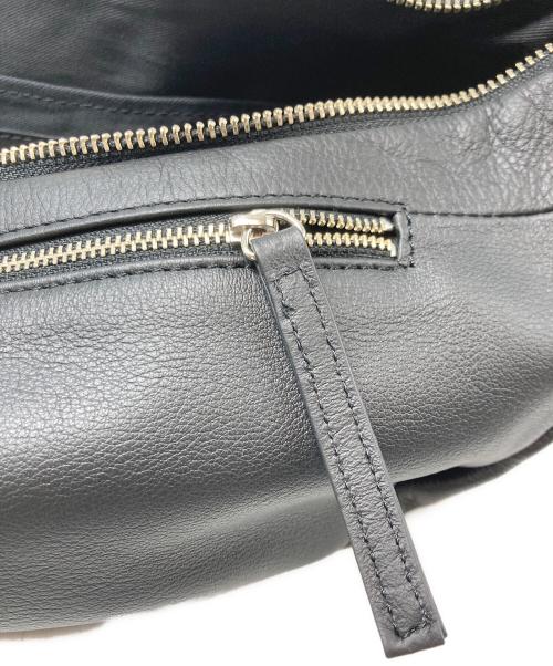 TIDE WAY（タイドウェイ）TIDE WAY (タイドウェイ) WOODY HOUSE レザーショルダーバッグ ブラックの古着・服飾アイテム