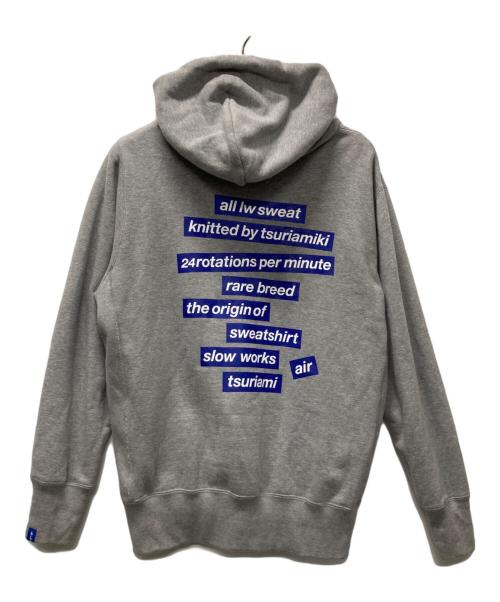 LOOPWHEELER（ループウィラー）LOOPWHEELER (ループウィラー) LW359all lw sweatプルオーバーフーディ グレー サイズ:Mの古着・服飾アイテム
