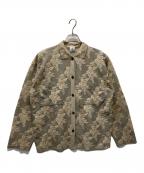 6(ROKU) BEAUTY&YOUTHロク ビューティーアンドユース）の古着「ジャカードニットシャツ」｜ベージュ