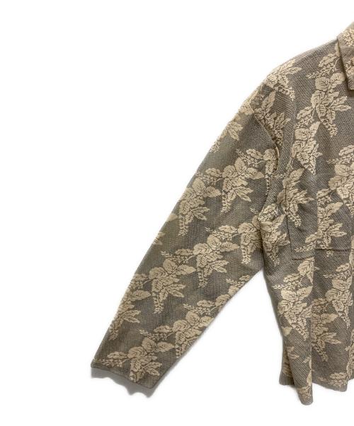 6(ROKU) BEAUTY&YOUTH（ロク ビューティーアンドユース）6(ROKU) BEAUTY&YOUTH (ロク ビューティーアンドユース) ジャカードニットシャツ ベージュ サイズ:FREEの古着・服飾アイテム