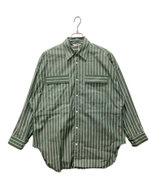 PHEENY（フィーニー）PHEENY (フィーニー) standard over shirt/スタンダードオーバーシャツ グリーン サイズ:Fの古着・服飾アイテム