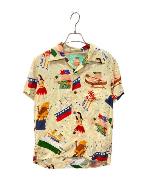 Sun Surf（サンサーフ）SUN SURF (サンサーフ) KEONI OF HAWAII (ケオニオブハワイ) アロハシャツ ベージュ サイズ:XSの古着・服飾アイテム